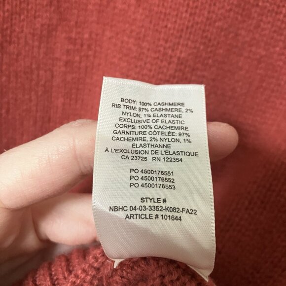 Aritzia Wilfred Sweater Womens XS Cashmere Knit Funnel Turtleneck Pullover - Picture 4 of 8